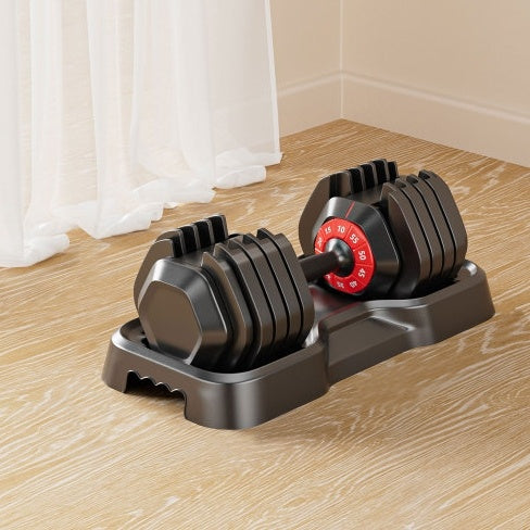 Adjustable Dumbbell for Home Gym | 5-55 LB Fast Adjust