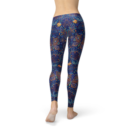 Women's Paisley Butterfly Leggings