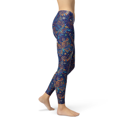 Women's Paisley Butterfly Leggings