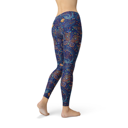 Women's Paisley Butterfly Leggings