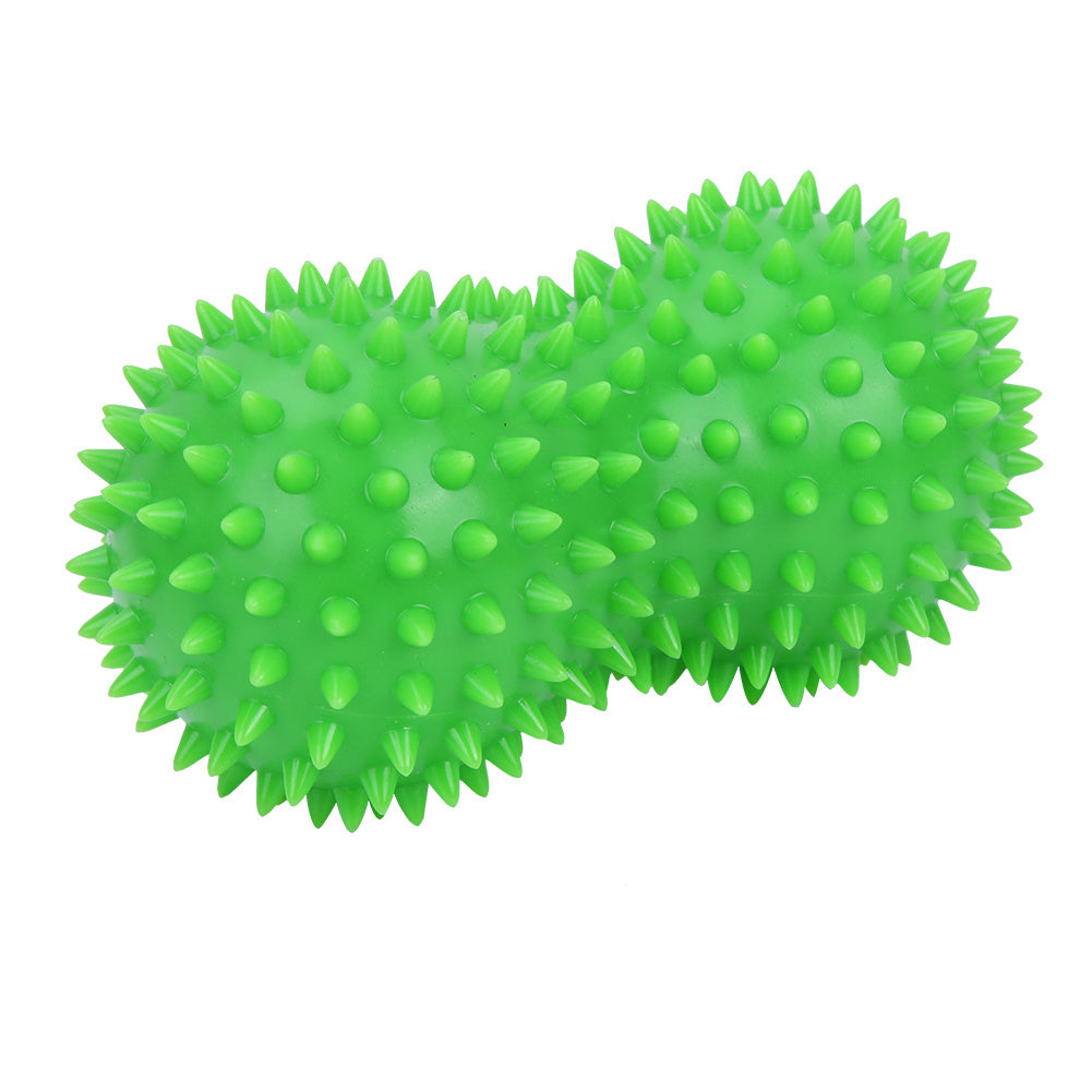 Peanut Spiky Massage Ball – Fitness Muscle Massager for Back, Foot & Body (Green)